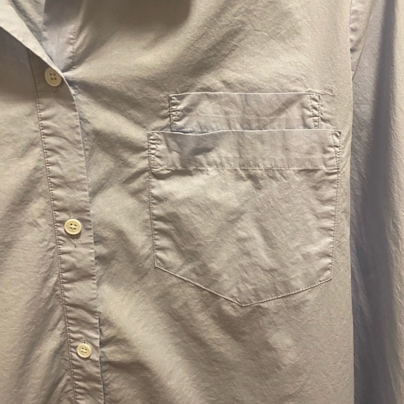 Jenni Kayne Slim Button Down Shirt In French Blue Size XXL - Picture 11 of 12